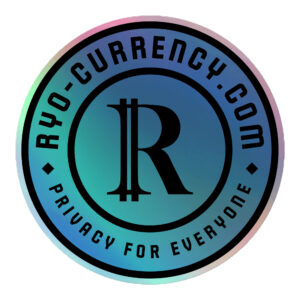 Ryo Currency Holographic Sticker
