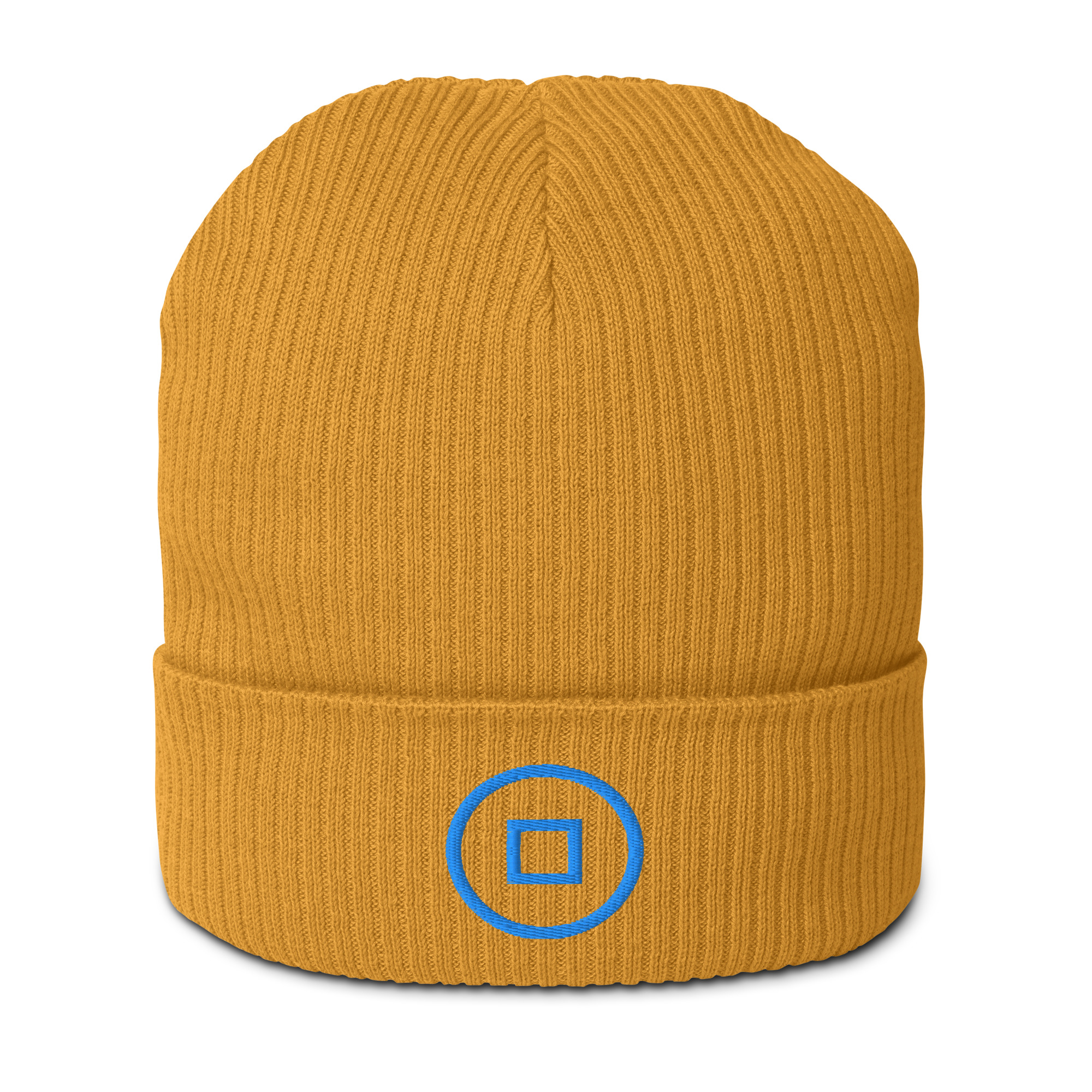 Ryo Embroidered Organic Ribbed Beanie - Image 4