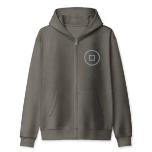 Ryo Tonal Embroidered Heavyweight Full Zip Hoodie