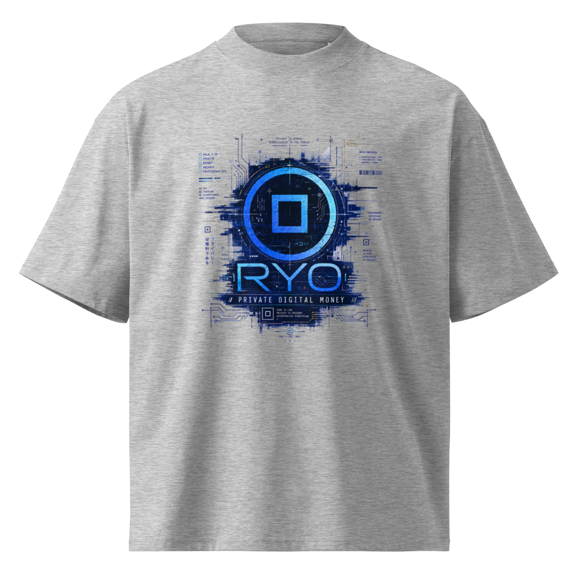 Ryo Cypherpunk Organic Oversized High Neck T-Shirt