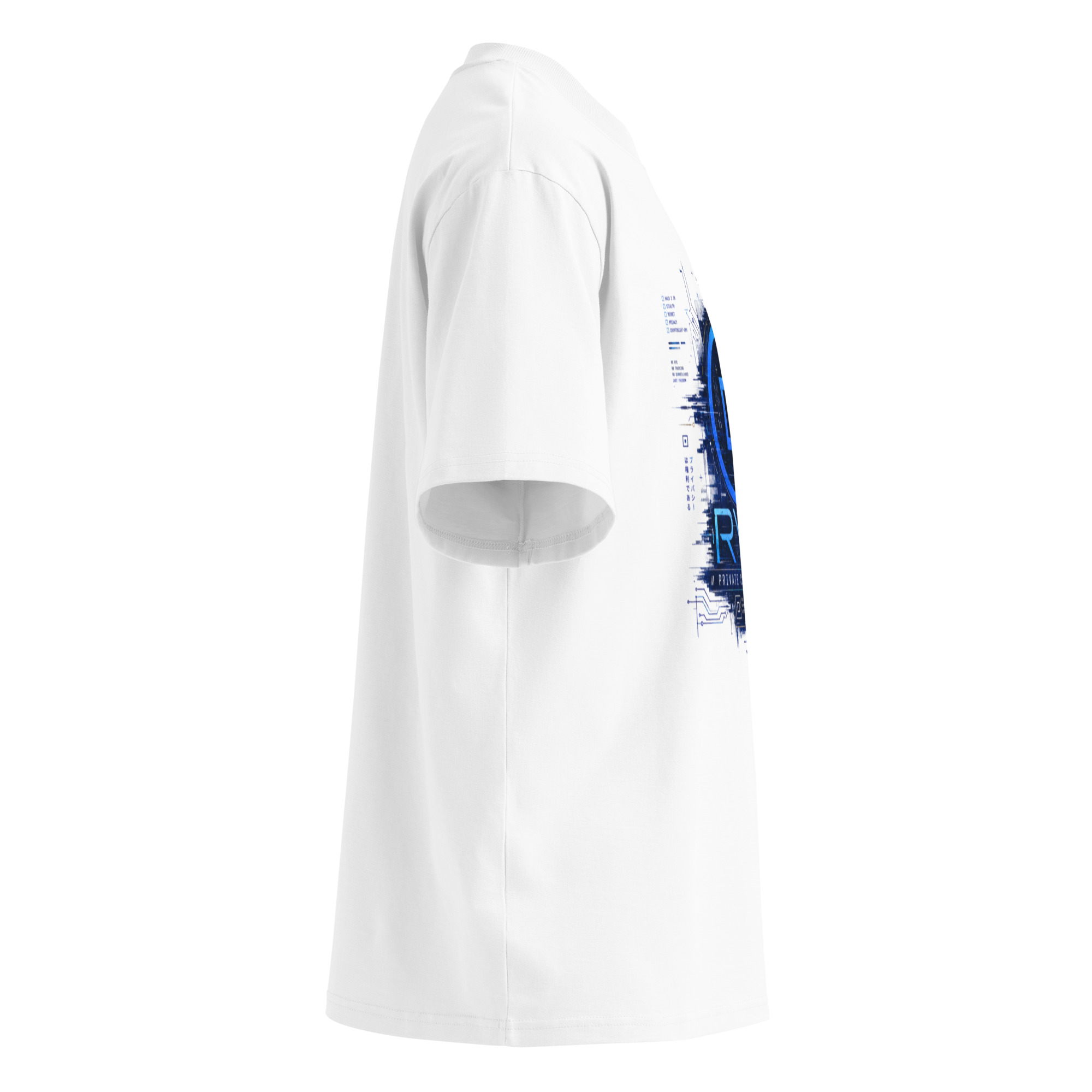 Ryo Cypherpunk Organic Oversized High Neck T-Shirt - Image 8