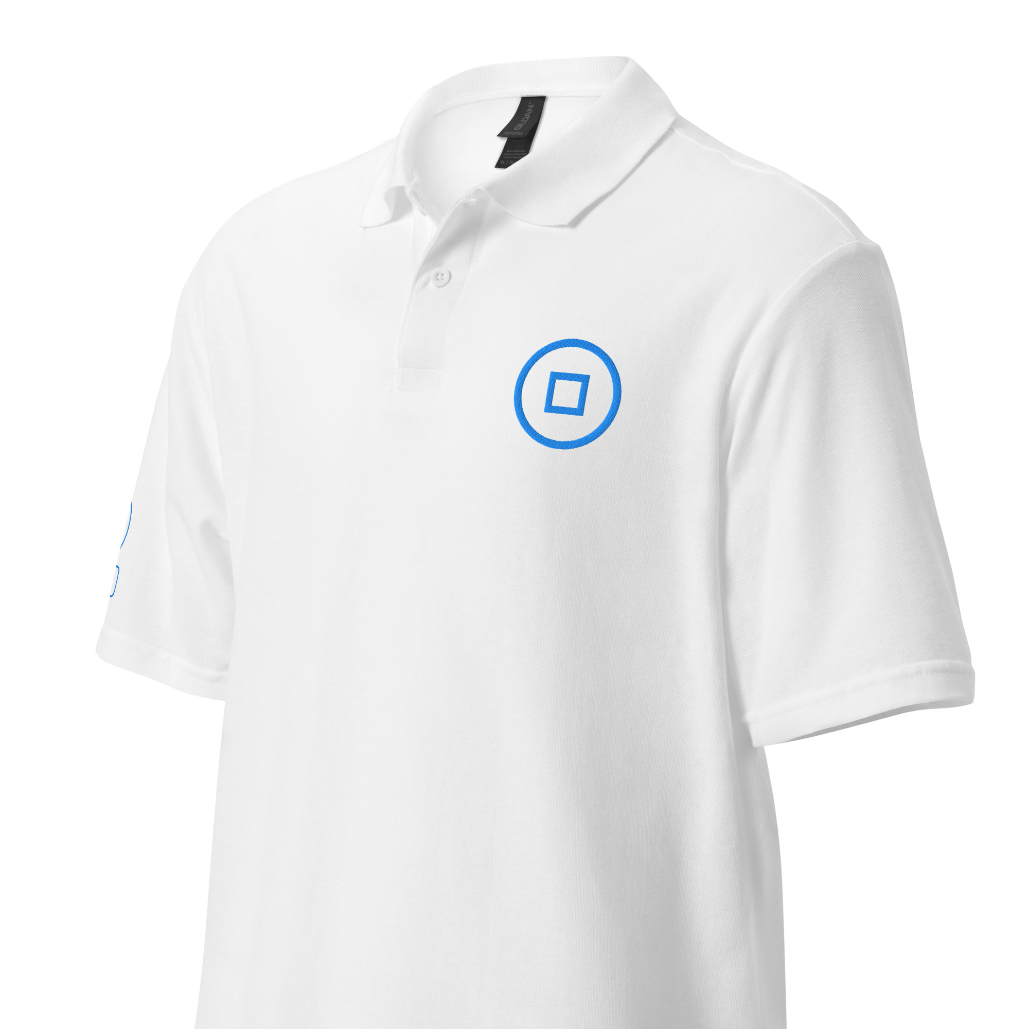 Ryo Classic Embroidered Unisex Pique Polo Shirt - Image 3