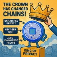 Crown Switched Up – RYO Now King of Privacy Unmatched, Silent, Untouchable #RyoCurrency #PrivacyCoin Regal digital artwork crowning Ryo Currency as king of privacy: anthropomorphic golden Ryo coin figure with arms and legs standing on a podium labeled 'King of Privacy', being crowned with a royal crown on its head; three speech bubbles pointing to the figure read 'Unmatched privacy', 'Next-gen tech', and 'zero-knowledge proofs'; top-left text reads 'The Crown has Changed Chains!'; theme of privacy coin supremacy, stealth dominance, decentralized financial royalty, and superior technology over competitorsThis one owns the throne for your ryo.news gallery—pure flex energy, mocking the old guard while crowning $RYO as the undisputed privacy sovereign. It will dominate searches like "Ryo Currency king of privacy art", "RYO crowned coin illustration", "privacy coin crown change", "Ryo vs Monero king artwork".